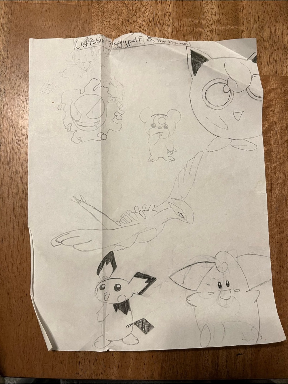Hand-Drawn Pokémon Character Sketches - Pencil Art